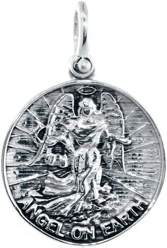 Angel on Earth Coin Charm, 22mm in Saudi Arabia