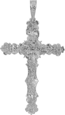 FindingKing 14K White Gold INRI Crucifix Charm Religious Jewelry in Saudi Arabia