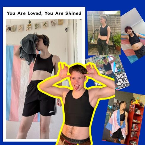 Wonababi Chest Binder for Transgender - Fullback Ultra Flat Compression Bra for FTM, Large Breasts in Saudi Arabia