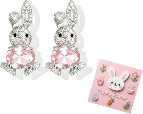 Easter Earrings for Women Bunny Earrings Easter Eggs Rabbit Drop Earrings Cute Easter Basket Stuffers Easter Gifts for Girls in Kuwait