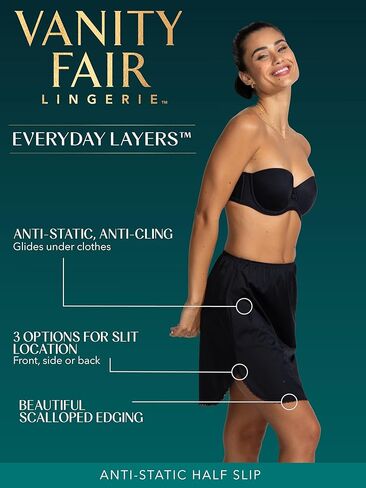 Vanity Fair Women's Daywear Solutions Half Slip 11711 in Saudi Arabia