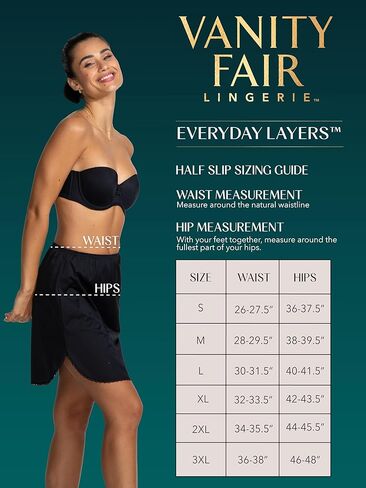 Vanity Fair Women's Daywear Solutions Half Slip 11711 in Saudi Arabia