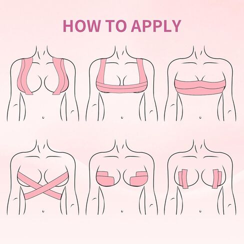 2 Rolls Invisible Boob Tape Breast Lift Tape for Women - Push Up Adhesive Boobytape 4" x 16.5' for Large Breasts A-G Cup with 20 Pcs Nipple Covers, Beige in Saudi Arabia