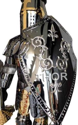THOR INSTRUMENTS Medieval Templar Knight Full Suit Rust Free Stainless Steel Fully Wearable Rustic Vintage Home Decor Gifts in Saudi Arabia