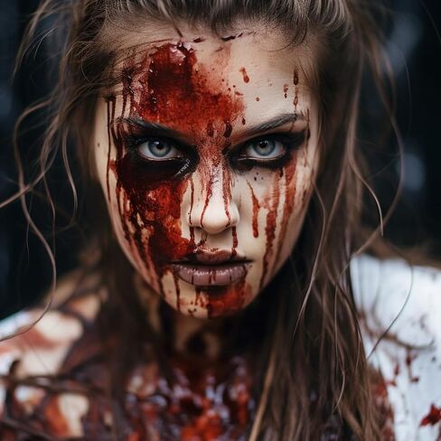 UCANBE Halloween Dripping Fake Blood Realistic Blood Drops Body Paint Washable Fake Blood Makeup Kit For Zombie Vampire Clown Monster Clothes Costume Cosplay SFX Special Effects Makeup 30ML(Dark) in Saudi Arabia