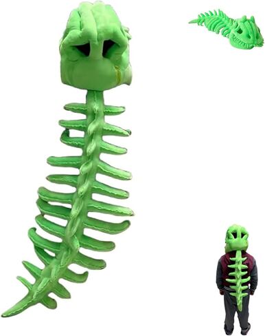 Wearable Dinosaur Skeleton Plush,Realistic 3D Skeleton Design Dinosaur Skull Outfit,Halloween Themed Costume in Saudi Arabia