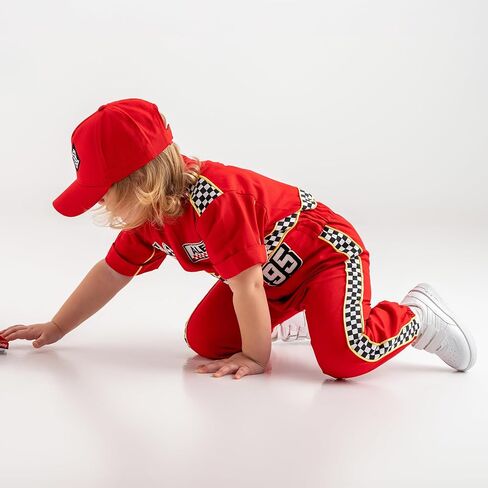 Handmade Race Car Driver Costume for Toddlers - Halloween Costume, Cars Boys Racing Outfit in Saudi Arabia
