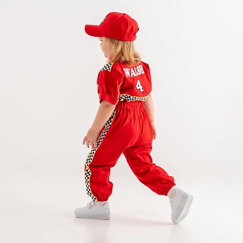 Handmade Race Car Driver Costume for Toddlers - Halloween Costume, Cars Boys Racing Outfit in Saudi Arabia