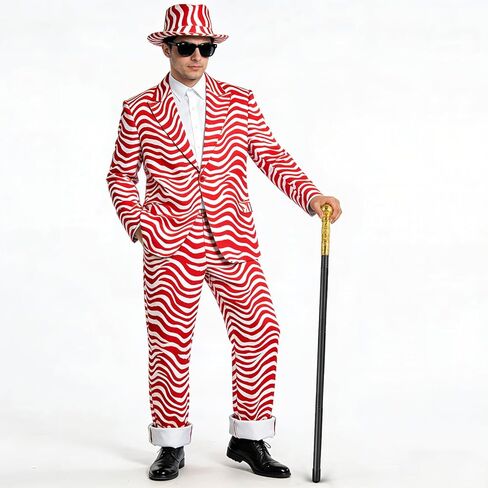 Pimp Cane,Plastic Pimp Canes for Men Gold Walking Cane Prop Costume Accessories,Halloween Staff Ringmaster Joker Cosplay Party in Saudi Arabia