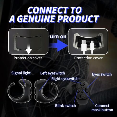 Spider Hero Mask with Moving Eyes and LED Lights, Ring Remote, Halloween Roleplay Mask Costume for Teens and Adults, Realistic Full Face Cosplay Prop for Christma & Birthday Parties in Saudi Arabia