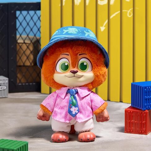 MINISO Disney Zootopia City Residents Series Vinyl Plush Keychain Blind Box, Cute Animal Figure Charm Collectible Surprise Gift for Bag Decor, Random Single Box in Saudi Arabia
