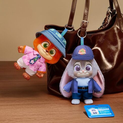 MINISO Disney Zootopia City Residents Series Vinyl Plush Keychain Blind Box, Cute Animal Figure Charm Collectible Surprise Gift for Bag Decor, Random Single Box in Saudi Arabia