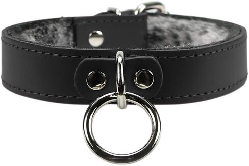 VP Leather Kaytlyn Collar Full Grain Leather Handmade Collar O Ring in Kuwait