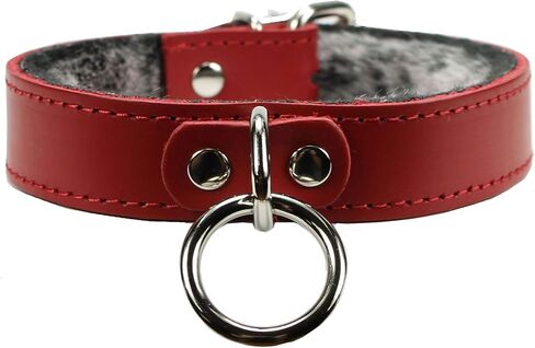 VP Leather Kaytlyn Collar Full Grain Leather Handmade Collar O Ring in Kuwait