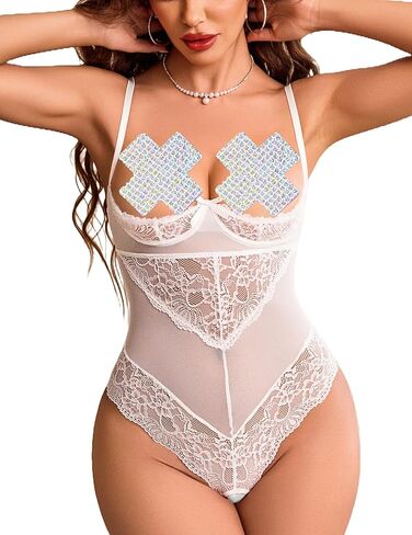 Avidlove Sexy Lingerie for Women with Underwire Lace Teddy Lingerie Bodysuit One Piece Babydoll Nightgown in Saudi Arabia