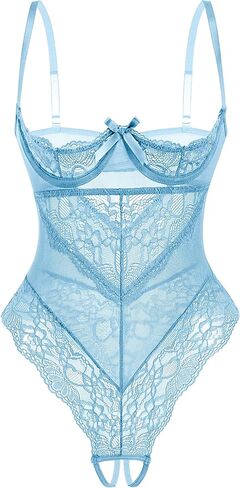 Avidlove Sexy Lingerie for Women with Underwire Lace Teddy Lingerie Bodysuit One Piece Babydoll Nightgown in Saudi Arabia