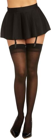 Dreamgirl womens Thigh High Sheer Stockings With Back Seam in Kuwait