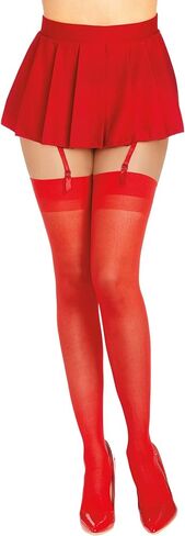 Dreamgirl womens Thigh High Sheer Stockings With Back Seam in Kuwait