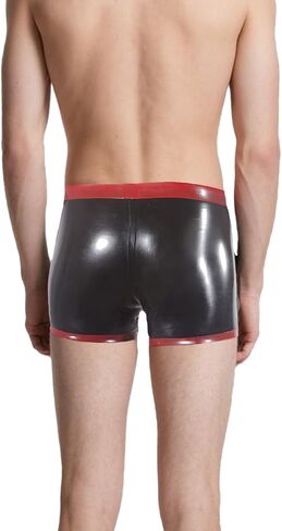 IOKUKI Men's Latex Boxer Shorts Handmade,Latex Rubber Shorts Theme Party Club Panties Accessories in Kuwait