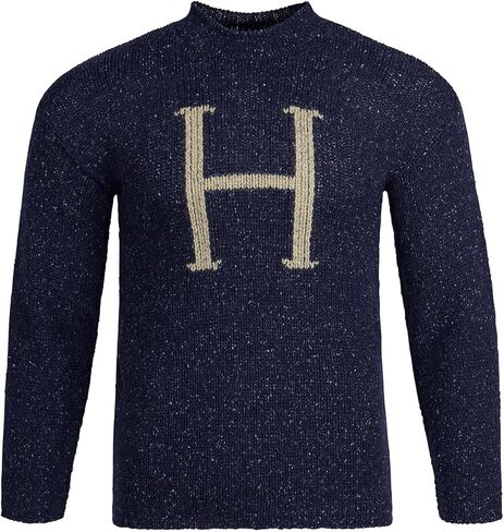 Harry Potter 'H' Sweater - Adult Replica Chunky Knit Navy Pullover - Costume & Collectible - Wizarding World Merchandise in Saudi Arabia