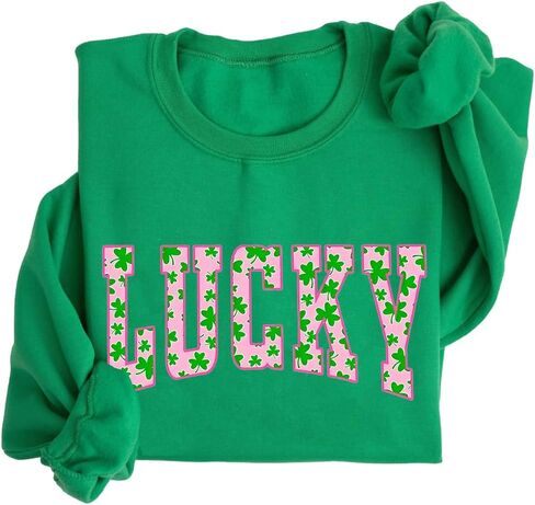 سويت شيرت Lucky Irish سويت شيرت لعيد القديس باتريك للنساء in Kuwait