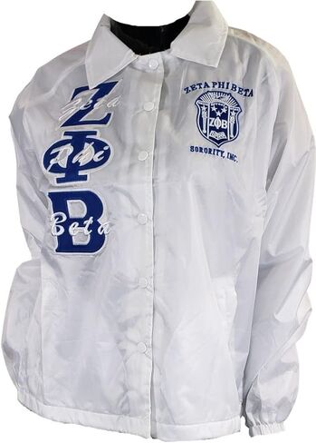 جاكيت Buffalo Dallas Zeta Phi/Φ Beta Crossing Line [أبيض] - ID#149897-170-8-0-0 in Kuwait
