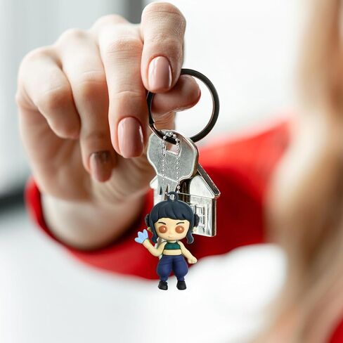 12Pcs K Pop Demon Hunters Action Figure,Demon Hunters Keychains Holder Car Key Ring Mobile Phone Bag Hanging,Unique Action Figures Decorations Gifts for Fans Office Room Figurine Decor in Saudi Arabia