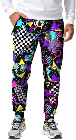 Men's Jogger Pants Sweatpants Workout Track Pants for Men with Zipper Pockets for Athletic, Jogging, Running in Saudi Arabia