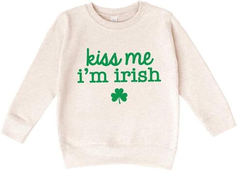 Bump and Beyond Designs Toddler Kiss Me I'm Irish St. Patrick's Day Sweatshirt in Saudi Arabia