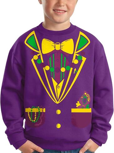 BesserBay Unisex Kids St. Patrick’s Day Clover Shamrock Sweatshirts Lucky Irish Pullover Tops in Saudi Arabia