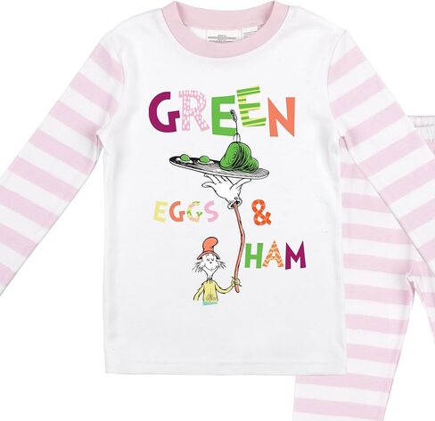 Bioworld Green Eggs & Ham Sam-I-Am Girl's 2-Pack Pajama Set in Saudi Arabia