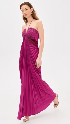 AMUR Women's Ionea Pleated Gown in Saudi Arabia