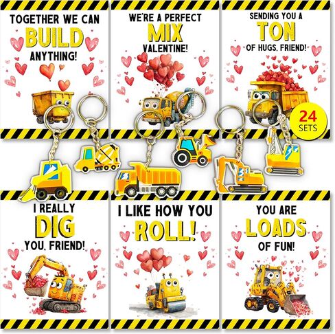 Valentines Day Gifts for Kids Classroom Penguins Keychain, Funny Keyrings with Cards for School Exchange, 24 Sets in Saudi Arabia