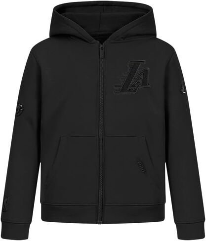 Pro Standard Big Boys NBA Classic Triple Black Fleece Full Zip Hoodie in Saudi Arabia