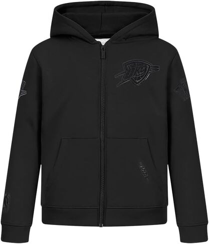 Pro Standard Big Boys NBA Classic Triple Black Fleece Full Zip Hoodie in Saudi Arabia