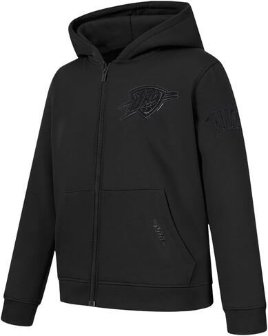 Pro Standard Big Boys NBA Classic Triple Black Fleece Full Zip Hoodie in Saudi Arabia