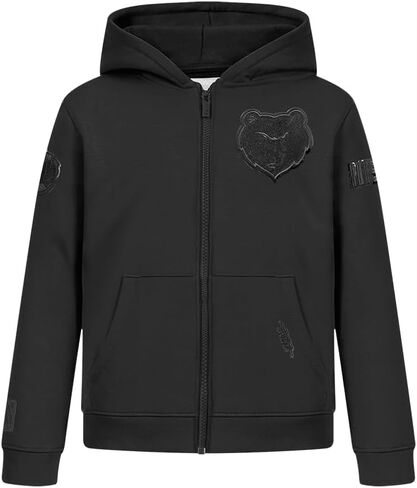 Pro Standard Big Boys NBA Classic Triple Black Fleece Full Zip Hoodie in Saudi Arabia