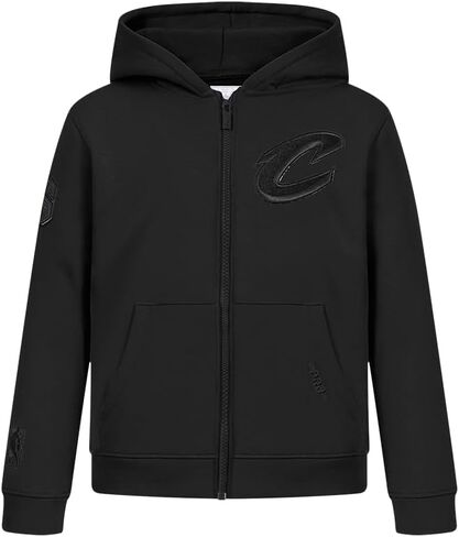 Pro Standard Big Boys NBA Classic Triple Black Fleece Full Zip Hoodie in Saudi Arabia