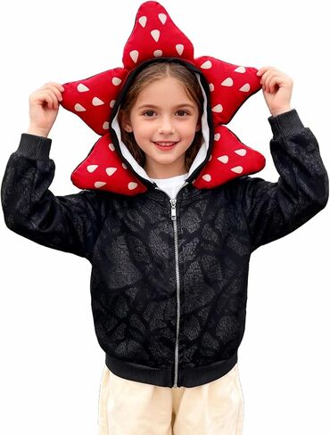 Teens Kids D-Demogorgon Jacket Unisex Adults Zip-Up Onesie Hoodies Sweatshirt Outfits for Youth Boys Girls in Kuwait