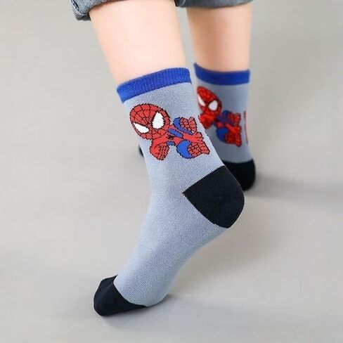 Spider boys socks,10-Pack Breathable Comfort Decorative Socks for kids boys girls in Saudi Arabia