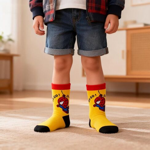 Spider boys socks,10-Pack Breathable Comfort Decorative Socks for kids boys girls in Saudi Arabia