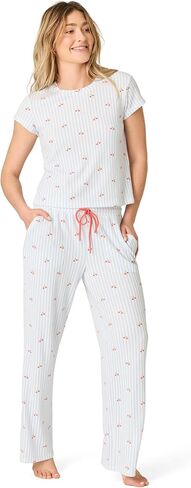 PJ Salvage womens [Amazon Exclusive] Airy Waffle Pajama 2-piece Pj Set in Saudi Arabia