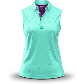 Bogey Bros Funny Golf Shirts for Women - Breathable Women's Golf Polo with No Sleeves - UPF 50, Moisture Wicking, and Tagless in Kuwait