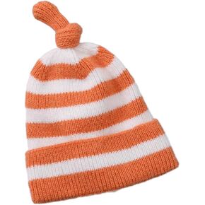 Kids Funny Stripes Stretch Knitted Hat Striped Skull Beanie Caps Christmas Santa Hats Winter Warm Ski Cuffed Hats in Kuwait