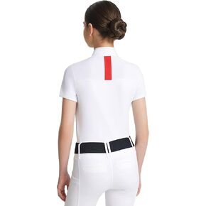 FitsT4 Sports Girls Equestrian Show Shirts Short Sleeve Horse Riding Shirt Button Up Performance Shirt Rider Top in Saudi Arabia