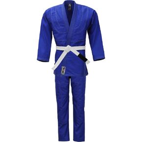 زي كيمونو جيو جيتسو البرازيلي الأساسي BJJ Gi الزي الرسمي جي - للأطفال والبالغين للجنسين (حزام أبيض متضمن) in Saudi Arabia