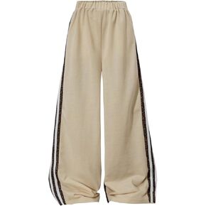 SHENHE Girl's Y2k Baggy Pants Leopard Print Side Striped Elastic Waist Track Pants Trousers in Saudi Arabia