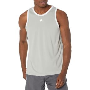 adidas Men's Size 3-Stripes Tank, Black/White, Small/Tall in Kuwait