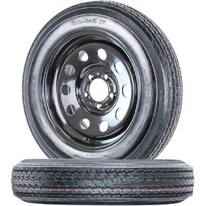 eCustomrim 2-Pack Trailer Tire Rim 4.80-12 480-12 5 Lug On 4.5 Inch Center Black Modular Wheel - 2 Year Warranty w/Roadside in Saudi Arabia