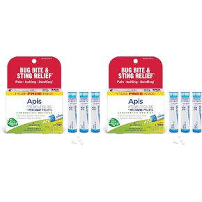 Boiron Apis Mellifica 30C دواء المعالجة المثلية للتخفيف من الألم والحكة وتورم لدغات الحشرات أو اللسعات - 3 عدد (240 حبة) in Kuwait